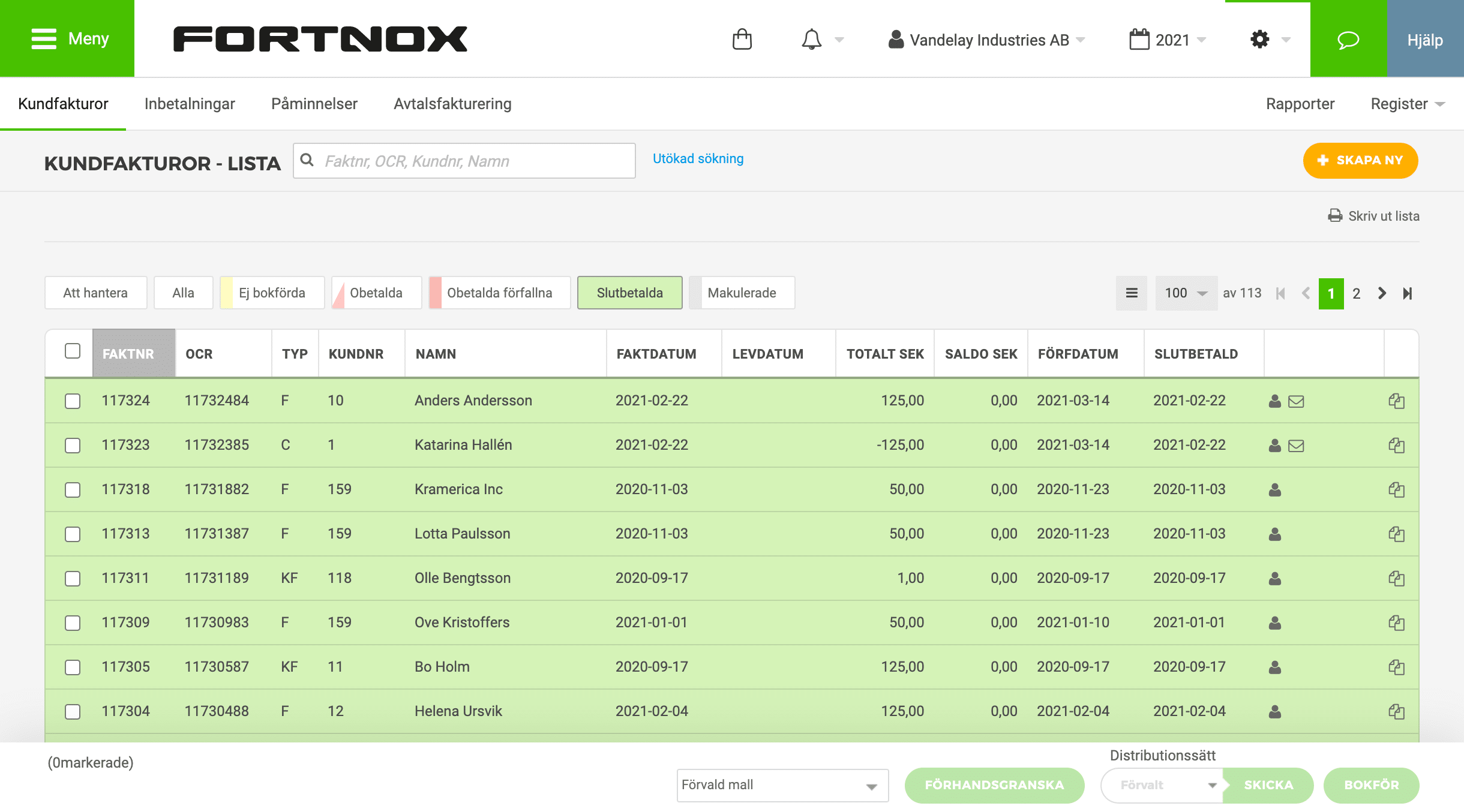 Fortnox integration WooCommerce - Fakturor